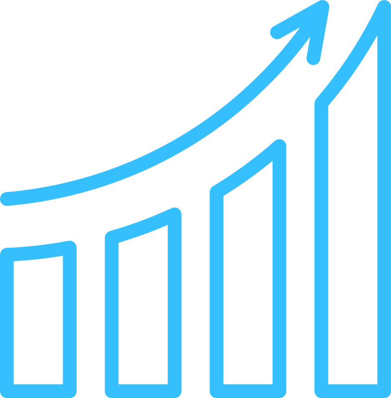 Lead growth implementation icon